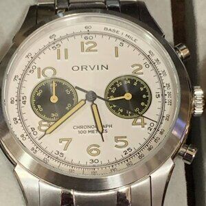 Silver Orvin Panda Light Steel watch